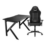 AKRacing Gaming Desk with Core Series EX BLACK and XL Mousepad