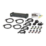 Aten 4-Port USB 3.1 4K DisplayPort KVMP™ Switch (Cables Included)