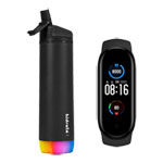 HidrateSpark Fitness Week Bundle Xiaomi Mi Band 5 with Smart Water Bottle - Black