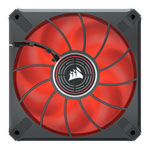 Corsair ML120 LED ELITE 120mm Red LED Quiet Fan Single Pack Black
