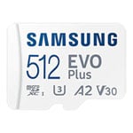 Samsung Evo Plus 512GB 4K Ready MicroSDXC Memory Card UHS-I U3/V30/A2 with SD Adapter
