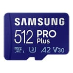 Samsung Pro Plus 512GB 4K Ready MicroSDXC Memory Card UHS-I U3 with SD Adapter