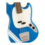 Squier - FSR Classic Vibe '60s Competition Mustang Bass, Lake Placid Blue with Olympic White Stripes
