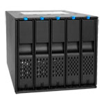 ICY DOCK FlexCage 5 Bay 3.5" SATA HDD Hot Swap Backplane Cage in 3x External 5.25" Bay
