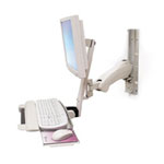 Ergotron HD Combo Arm Monitor Stand 44-373-180 with Keyboard tray, and Sliding Mouse Tray (Grey)