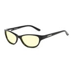 GUNNAR Optiks Jewel +2 Anti Blue-Light Onyx Amber Tint Unisex Computer Glasses