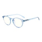 Gunnar Attaché Gaming Anti Blue/UV Computer Glasses - Blue Crystal Frame + Clear Tint Lens Unisex