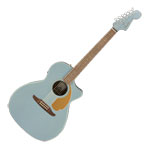Fender - Newporter Player Acoustic-Electric Guitar - Ice Blue Satin