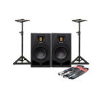 ADAM Audio - A7V Nearfield Monitor, 2-way, 7"" woofer + Stands + Leads