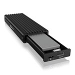 ICY BOX M.2 NVMe/SATA SSD USB-C Gen 2 External Enclosure Black