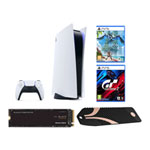 PlayStation 5 Bluray Console + GT7, Forbidden West, 1TB WD SN850 SSD + Sabrent  Heatsink
