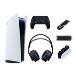 Sony PS5 Digital Console with DualSense Controller, Charging Station, Headset, 1TB SSD + Cooler