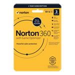 Norton 360 Soft Box with Game Optimiser 3x Devices 1 Year Licence