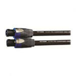 5m Van Damme Neutrik NL4FX to NL4FX Black Series Tour Grade speaker cable