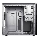 CiT Course, Black, micro ATX Chassis w/ Brushed Aluminium Front Panel, 80mm Rear Fan, MicroATX/Mini