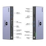QGeem Thunderbolt 4 Multiport 14 in 1 Docking Station 8K with 100W PD