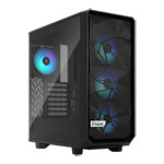 Fractal Meshify 2 Compact Lite RGB Black Mid Tower Tempered Glass PC Case