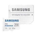 Samsung Pro Endurance 256GB 4K Ready MicroSDXC Memory Card UHS-I U3 with SD Adapter