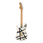 EVH Striped Series '78 Eruption, Maple Fingerboard, White with Black Stripes Relic