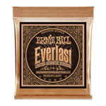 Ernie Ball Everlast Coated Phosphor Bronze Medium Light Gauge 12-54 Acoustic Guitar Strings