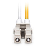 0.5m (1.6ft) LC UPC to LC UPC Duplex OM4 Multimode PVC (OFNR) 2.0mm Fiber Optic Patch Cable