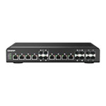 QNAP 12 Port 10GbE Layer 2 Web Managed Desktop Switch