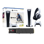 Sony PS5  Revision C Bluray Version with FIFA 23, PULSE 3D Headset + 1TB 980 Pro SSD w/ Heatsink