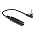 Hosa - 1/4 in TRS to Right-Angle 3.5mm TRS Headphone Adapter