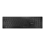 CHERRY  KW 9100 SLIM Black Wireless QUIET Keyboard BT/RF UK inc FREE Wireless MOUSE