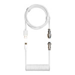 Cooler Master USB-C to USB-A Coiled Cable - Snow White