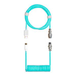 Cooler Master USB-C to USB-A Coiled Cable - Pastel Cyan