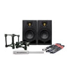 ADAM Audio - A7V Nearfield Monitor, 2-way, 7"" woofer + Stands + Leads+ Sonarworks Mic