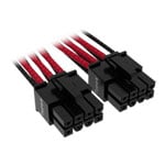 Corsair Premium Black/Red Individually Sleeved 16-Pin PCIe 5.0 PSU Cable