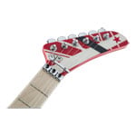 EVH Striped Series 5150, Maple Fingerboard, Red with Black and White Stripes