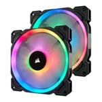 CORSAIR LL Series RGB 140mm PWM Dual Fan Pack Factory Refurbished