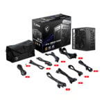 MSI MPG A850G 850W Full Modular Compact 80+ Gold PCIE 5.0 Quiet Power Supply/PSU ATX3.0