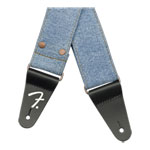 Fender x Wrangler Riveted Denim Strap, Light Indigo