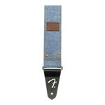 Fender x Wrangler Riveted Denim Strap, Light Indigo
