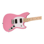 Squier Sonic Mustang HH, Maple Fingerboard, White Pickguard, Flash Pink
