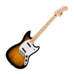 Squier Sonic Mustang, Maple Fingerboard, White Pickguard, 2-Color Sunburst