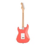 Squier Sonic Stratocaster HSS, Maple Fingerboard, White Pickguard, Tahitian Coral
