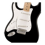 Squier Sonic Stratocaster Left-Handed, Maple Fingerboard, White Pickguard, Black
