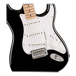 Squier Sonic Stratocaster, Maple Fingerboard, White Pickguard, Black