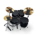 Vic Firth Mute pack w/ 10in - 12in - 2 x 14in - 22in - Hihat and 2 x Cymbal