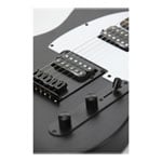 Fairclough T-Style HH Guitar - White Pickguard - Satin Black