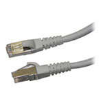 Videk Cat6a 1M Booted LSZH RJ45 Grey Ethernet Cable