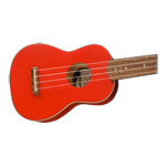 Fender FSR Venice Soprano Ukulele, Walnut Fingerboard, Fiesta Red