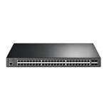 tp-link JetStream 48-Port Gigabit L2+ PoE+ Managed Rackmount Switch with 4x SFP Slots