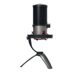 CHERRY UM 6.0 ADVANCED Black/Silver USB Desk Microphone with Shock Mount
