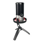 CHERRY UM 6.0 ADVANCED Black/Silver USB Desk Microphone with Shock Mount